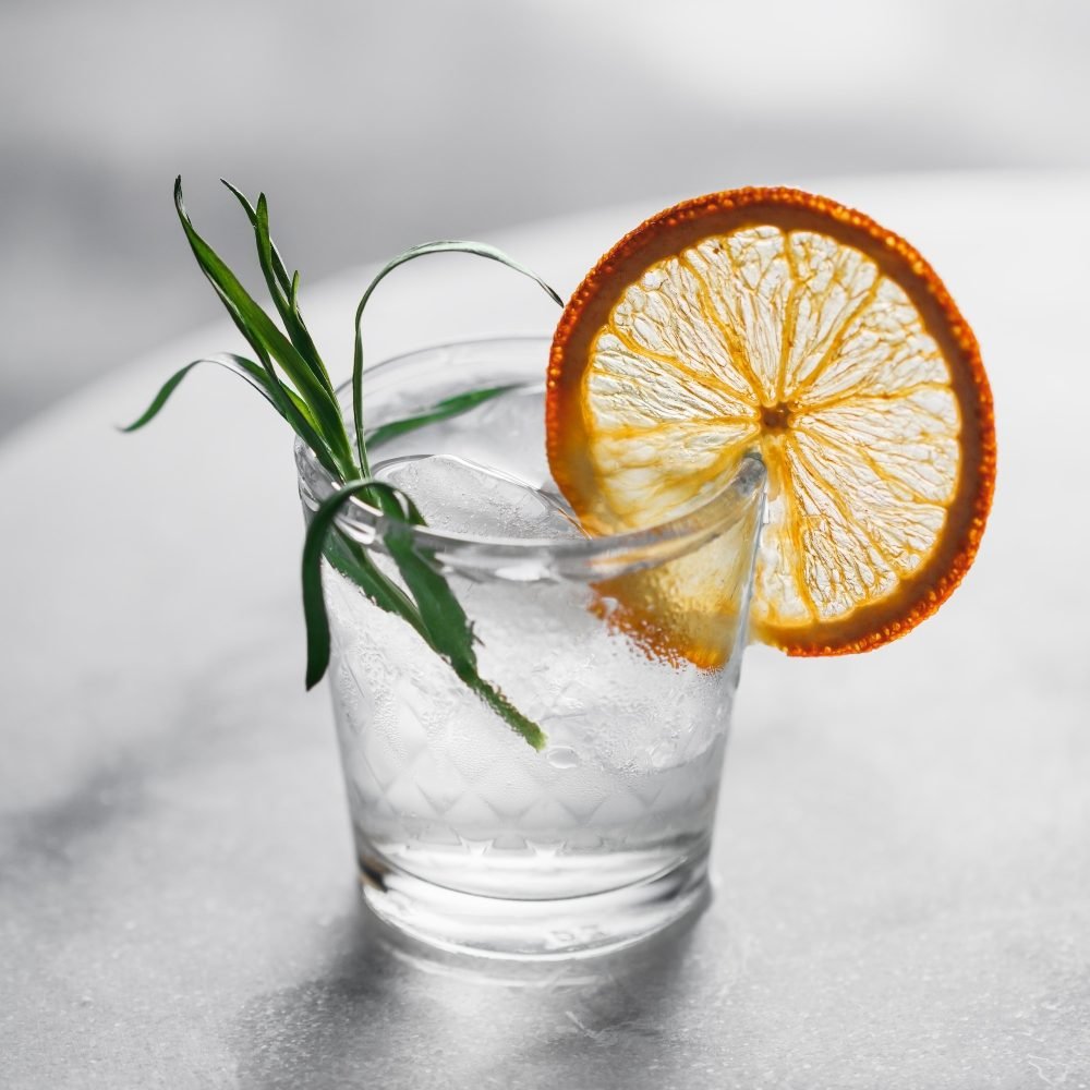 Fresh cocktail with ice