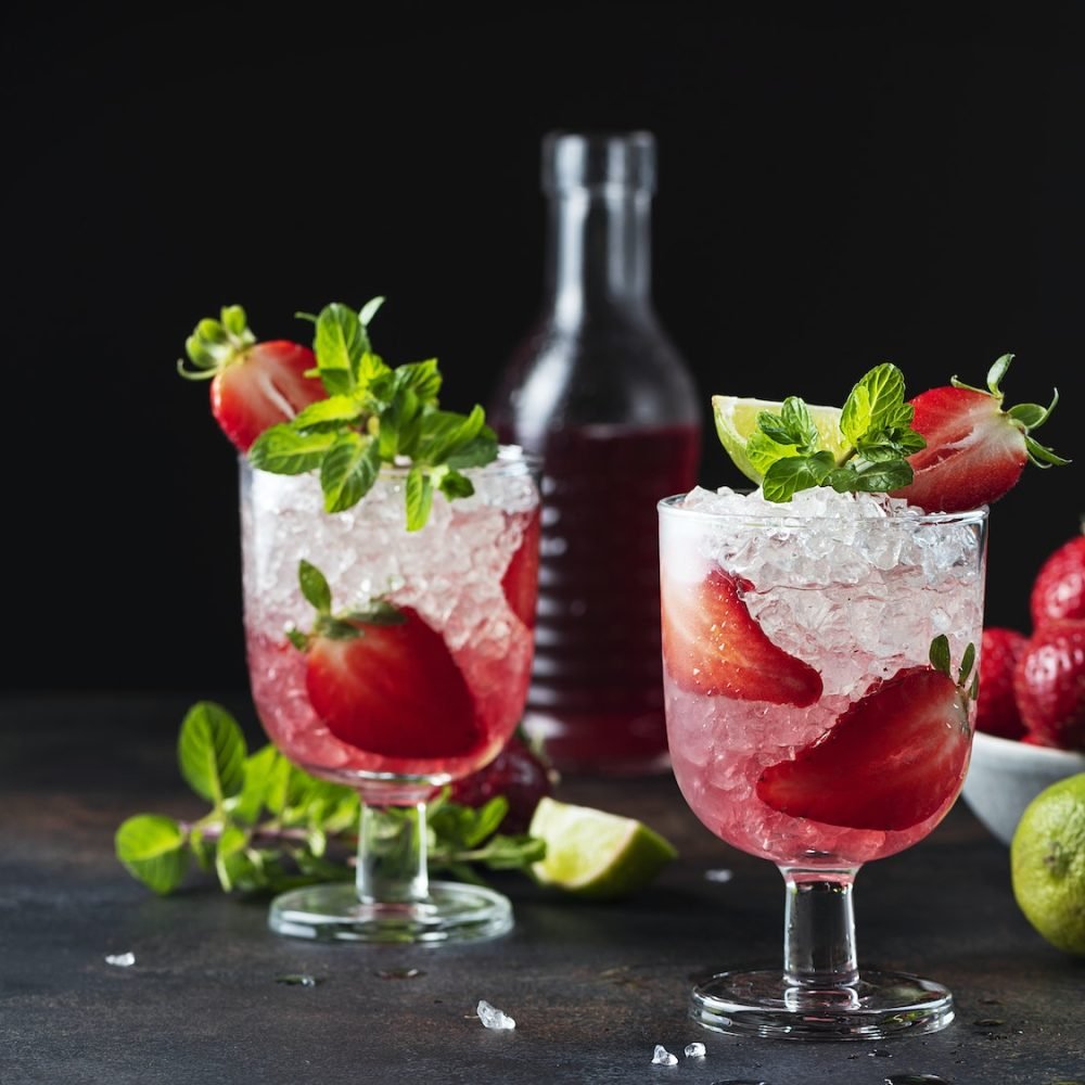 Strawberry cocktail